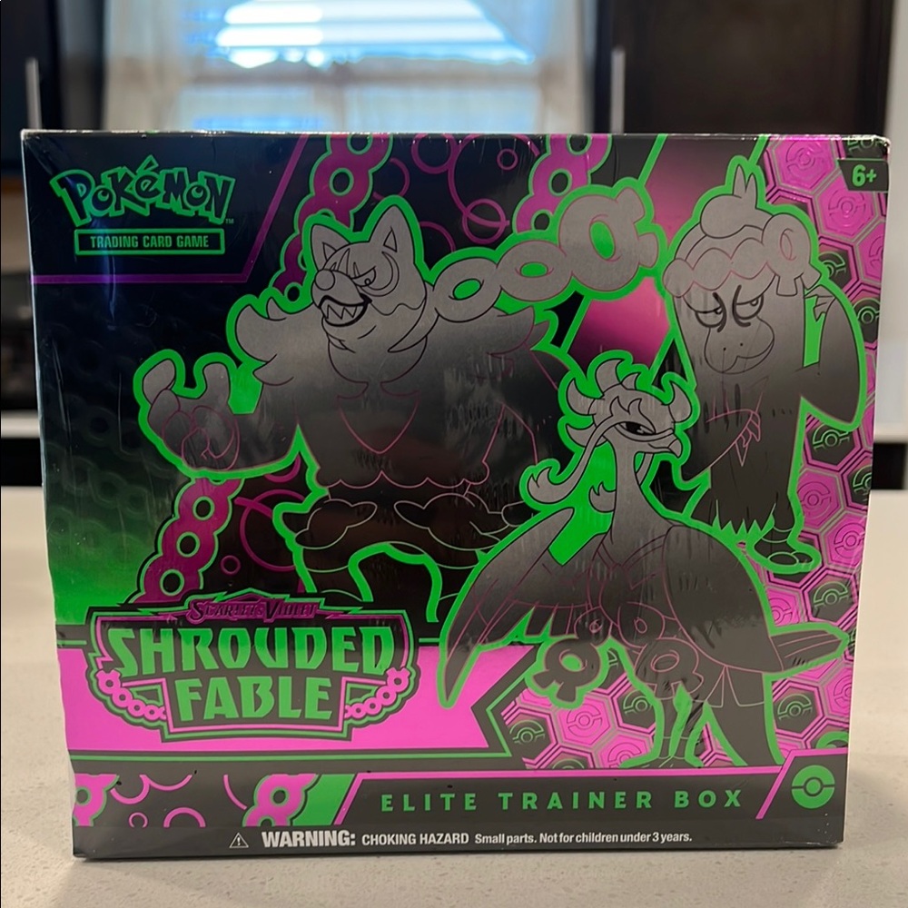 Pokemon Green and Pink Trading Card Box